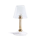 Isola Glass Tealight Lamp - Clear and Gold - Tealight Holders by Carlyle Avenue