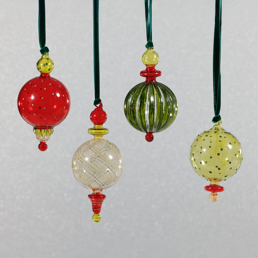 Festive Ornament - Set of 4 Assorted