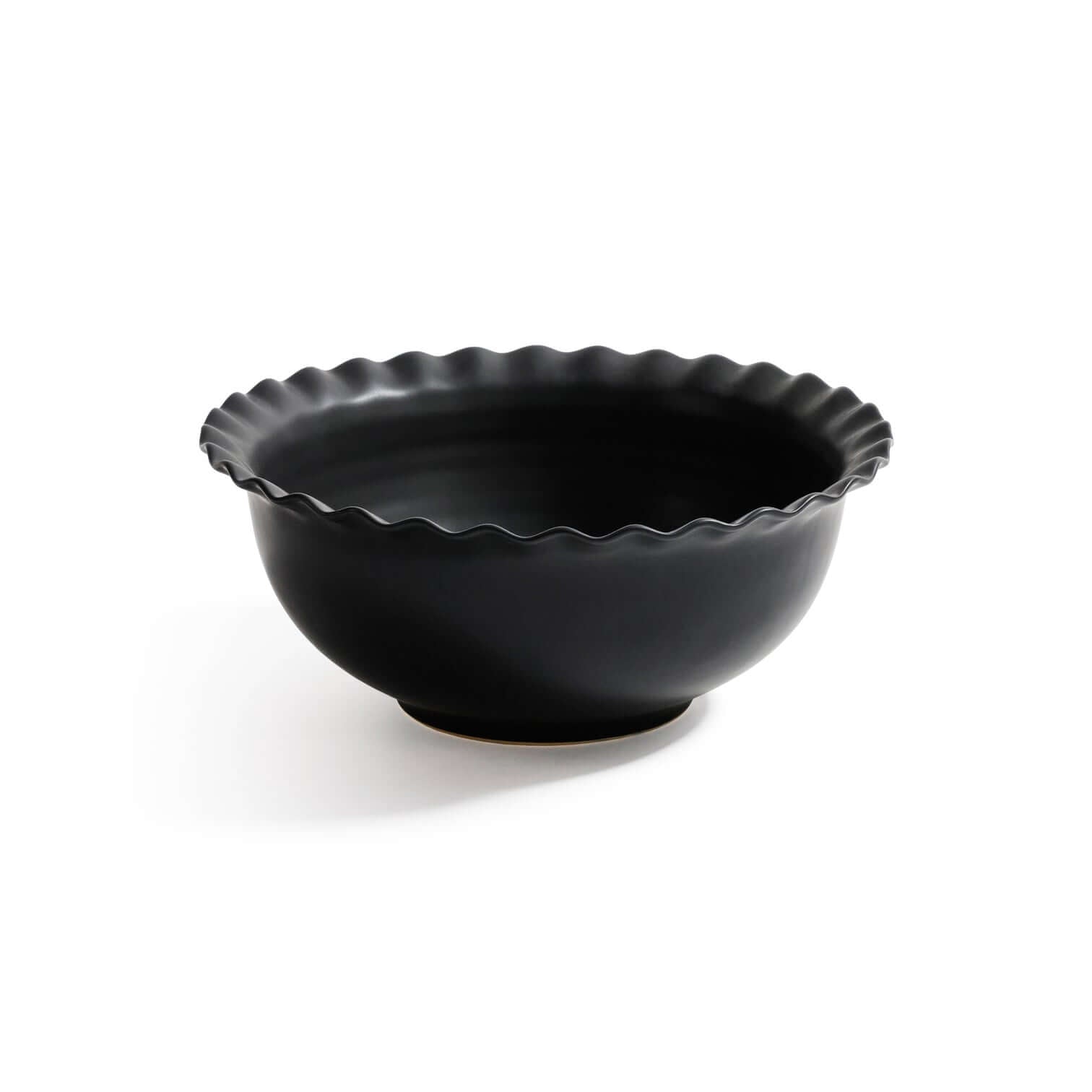 Montecito Ruffled Rim Bowl - Black