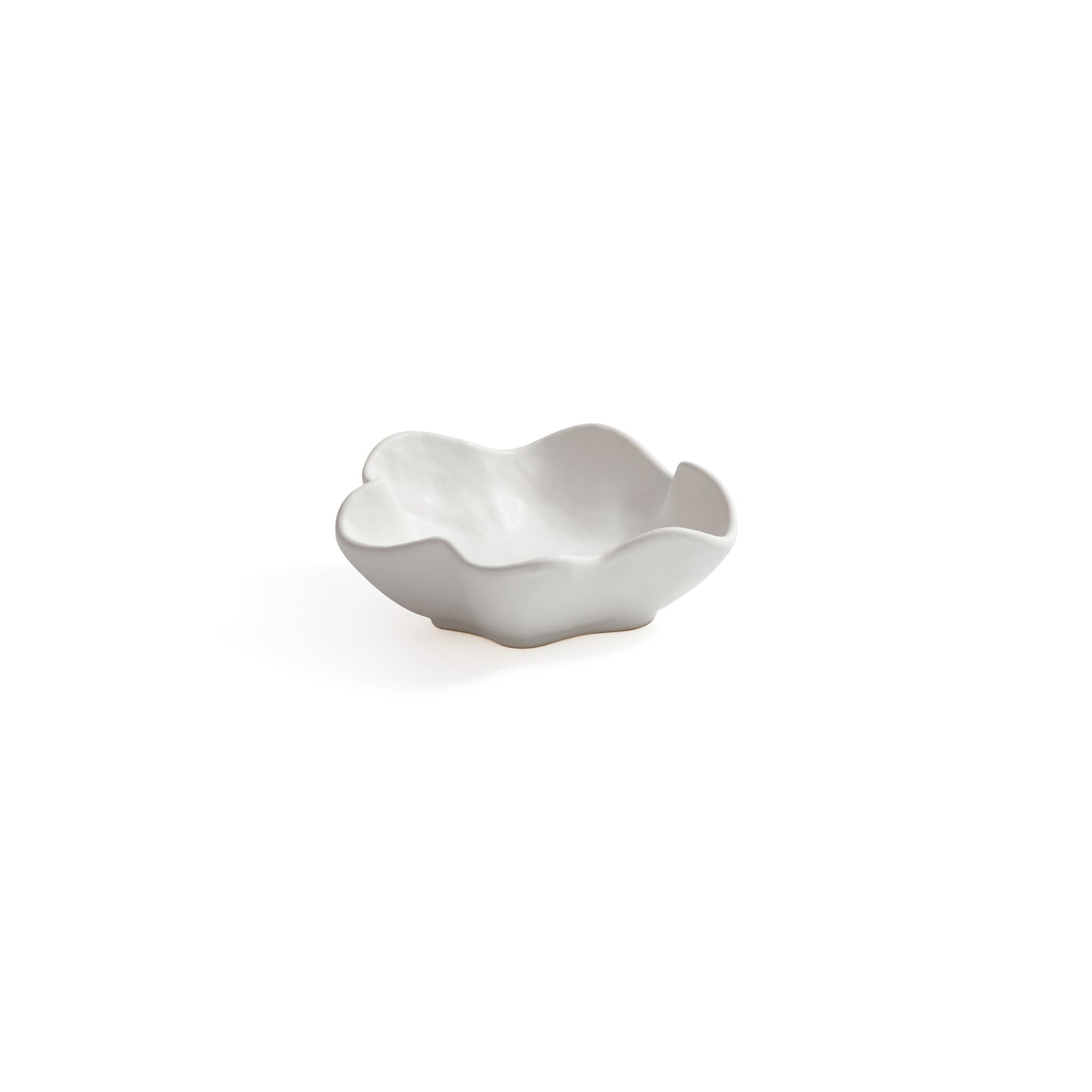 Alfresco Round Wavy Ceramic Bowl - Set of 4