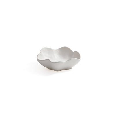 Alfresco Round Wavy Ceramic Bowl - Set of 4
