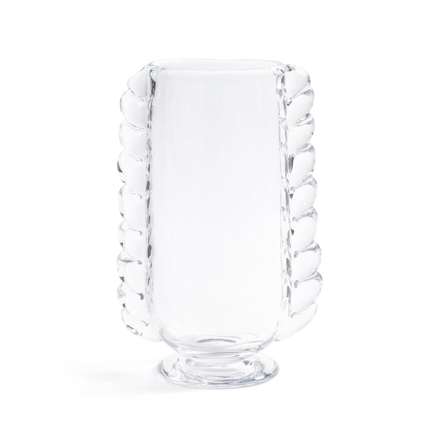 Vintage Braided Glass Vase - Clear - CARLYLE AVENUE