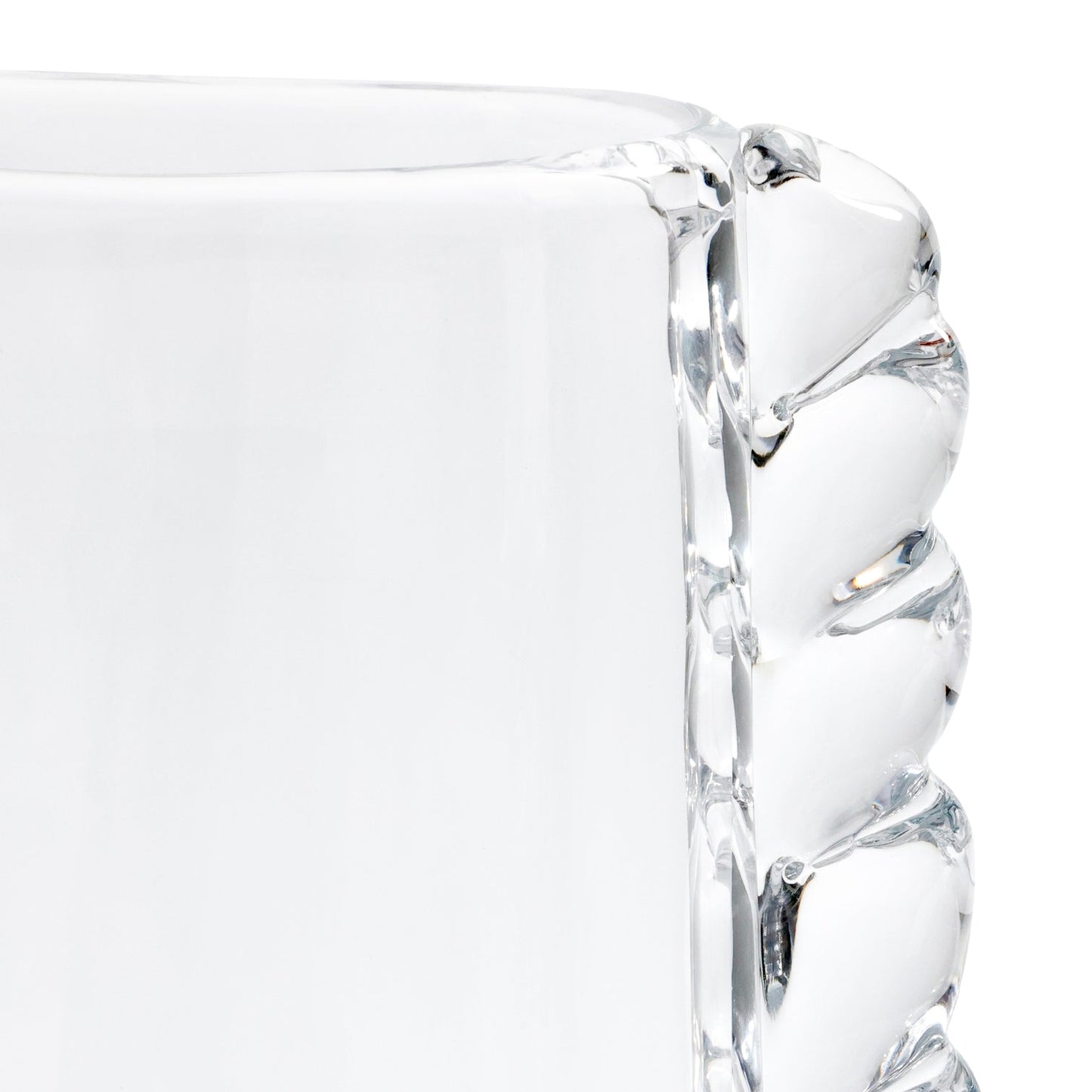 Vintage Braided Glass Vase - Clear - CARLYLE AVENUE