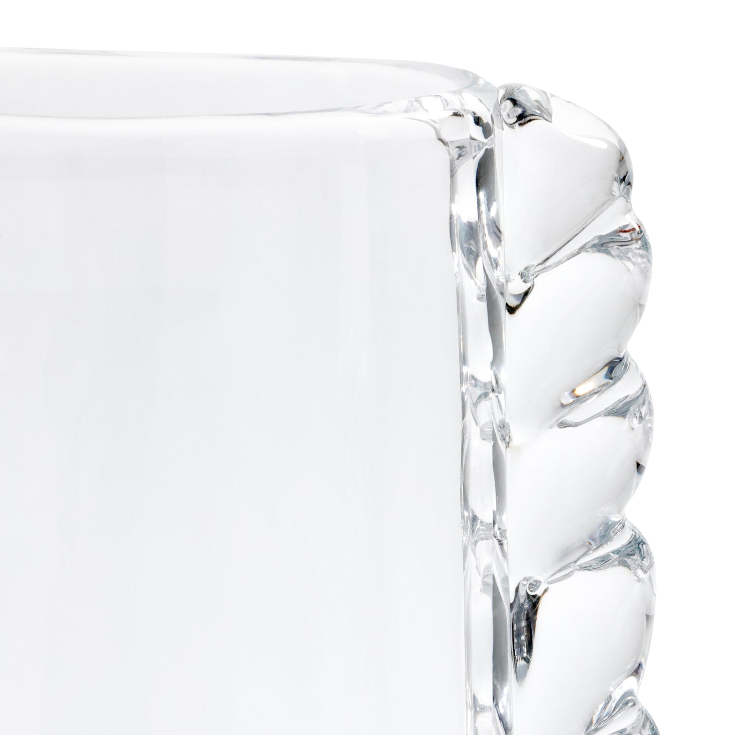 Vintage Braided Glass Vase - Clear - CARLYLE AVENUE