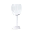 Madrid Glassware Collection red wine glass with unique sphere base and slender stem, set of 4.