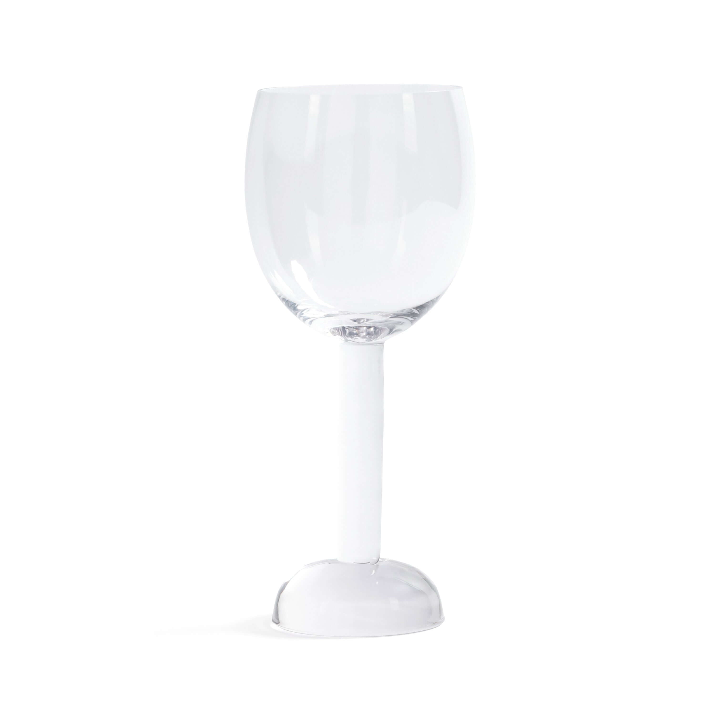 Madrid Glassware Collection red wine glass with unique sphere base and slender stem, set of 4.