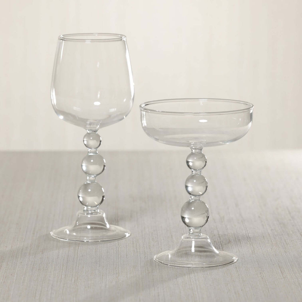Bubble Glassware Collection - Set of 4