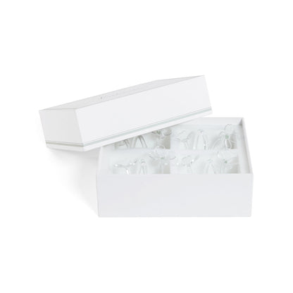 Four Botanica Glass Flower Napkin Rings - Boxed (Set of 3)