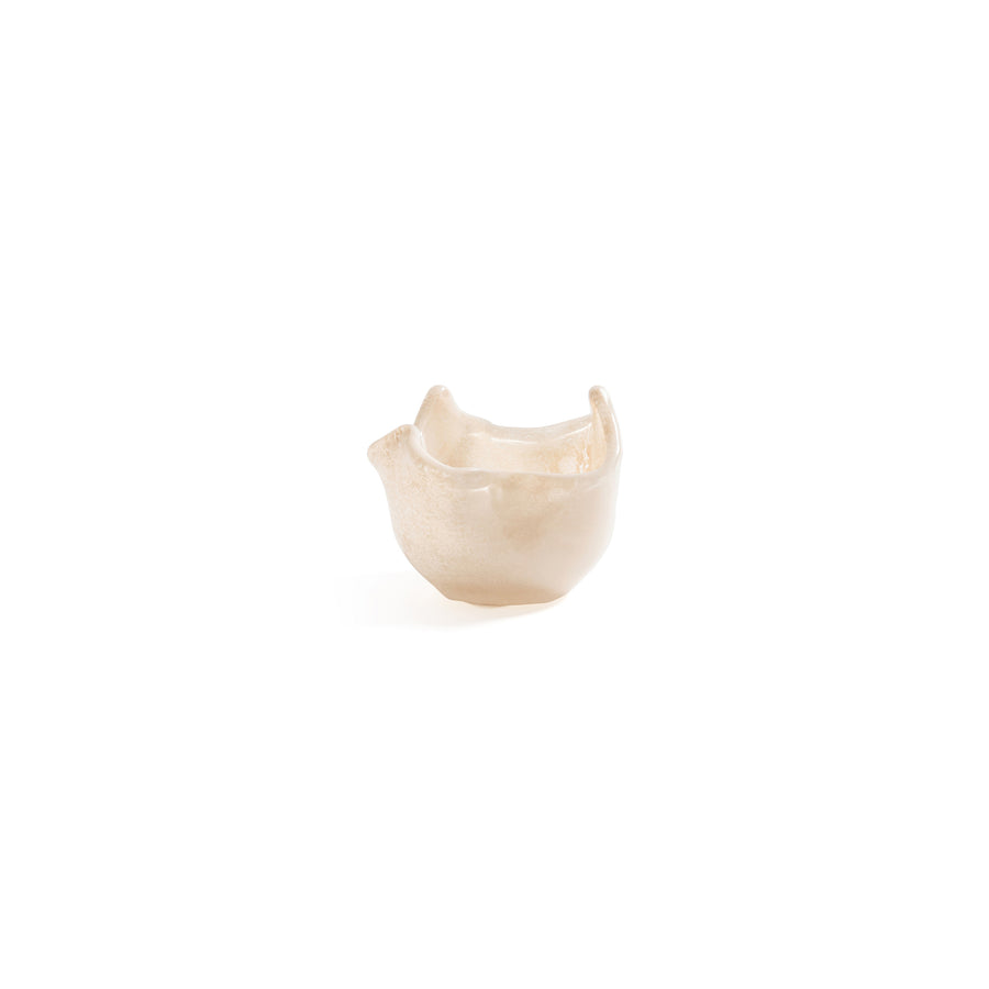 Wavy Bowl Glass Tealight Holder
