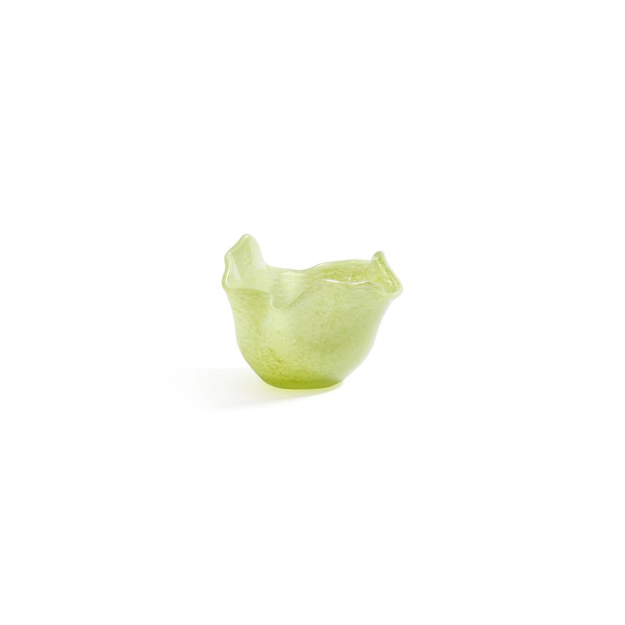 Wavy Bowl Glass Tealight Holder
