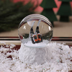 Ski Scene Snow Globe, Head in Snow Skier