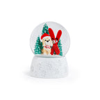 Mountain Dog Snow Globe, Red Skis