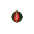 Glass Ball Ornament with Felt & Gold Glitter
