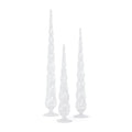 Twisted Glass Decorative Trees - 3 Assorted Sizes