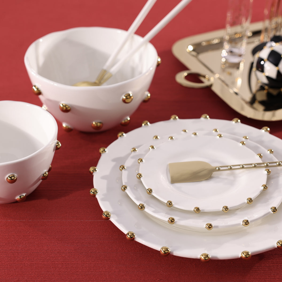 Celestial Gold Porcelain Plate