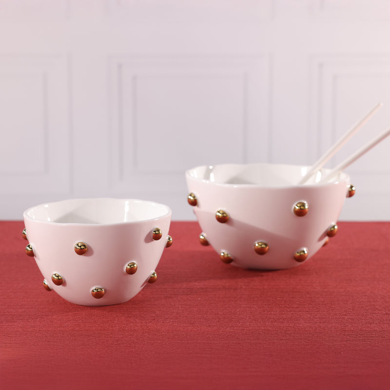 Celestial Gold Porcelain Bowl