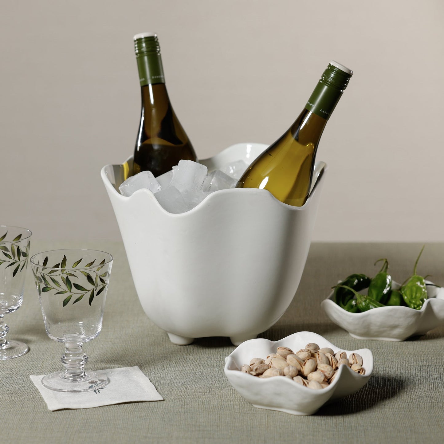 Alfresco Ceramic Multipurpose Wine Cooler / Ice Bucket / Planter