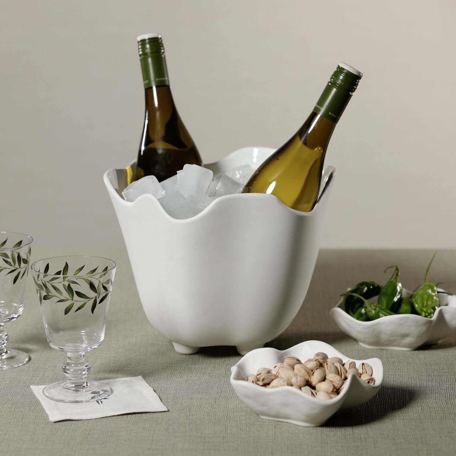 Alfresco Ceramic Multipurpose Wine Cooler / Ice Bucket / Planter - Vases by Carlyle Avenue