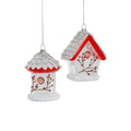 Bird House Glass Ornament - 2 Assorted Styles