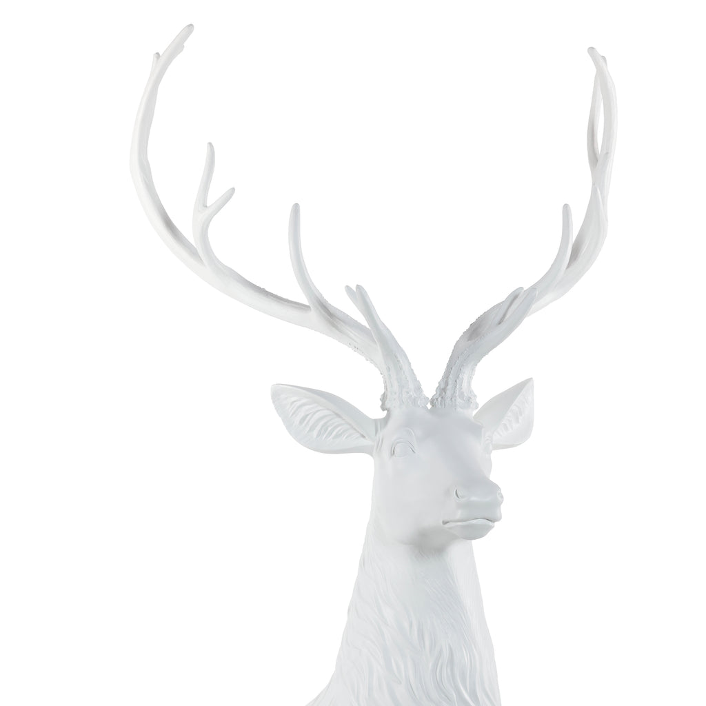 Nordic White Bedded Deer - 55 in