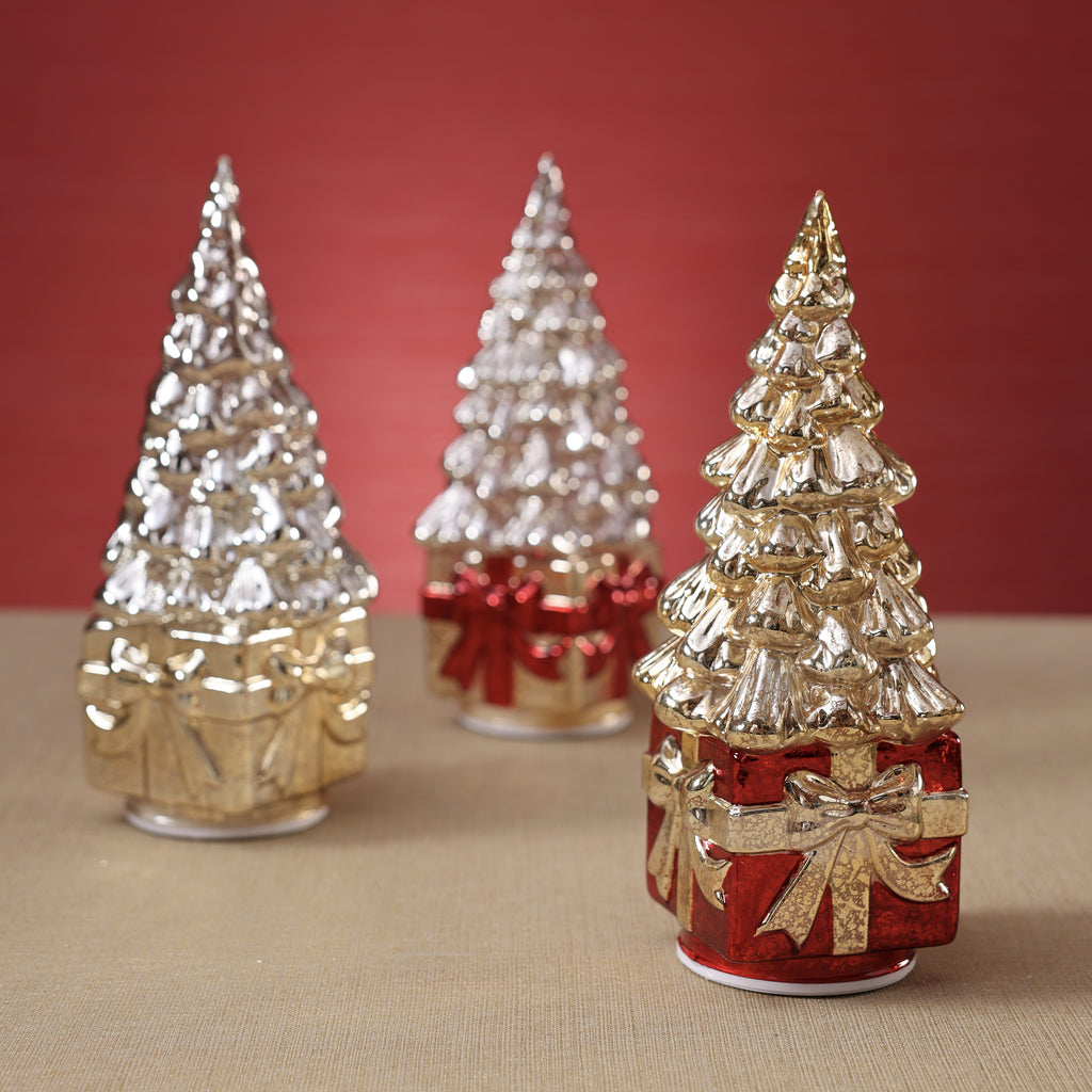 LED Rotating Tree on Present