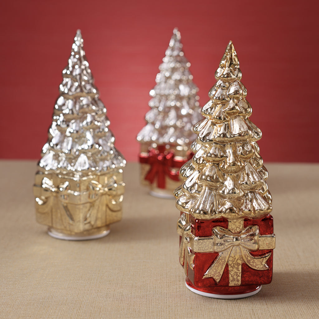 LED Rotating Tree on Present