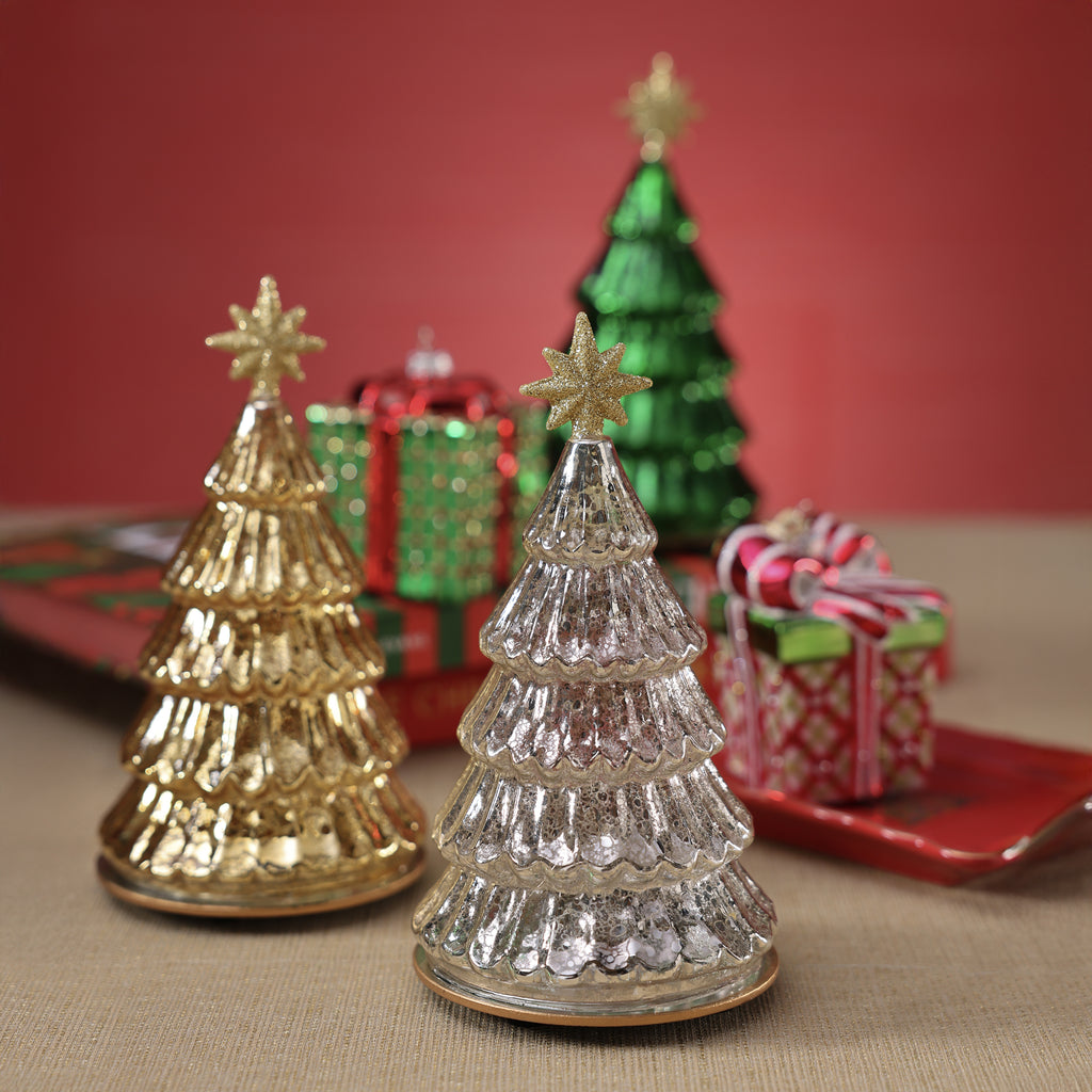 Twinkle LED Glass Tree