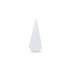 Matt White Porcelain Snow Ripple Tree - 10 in