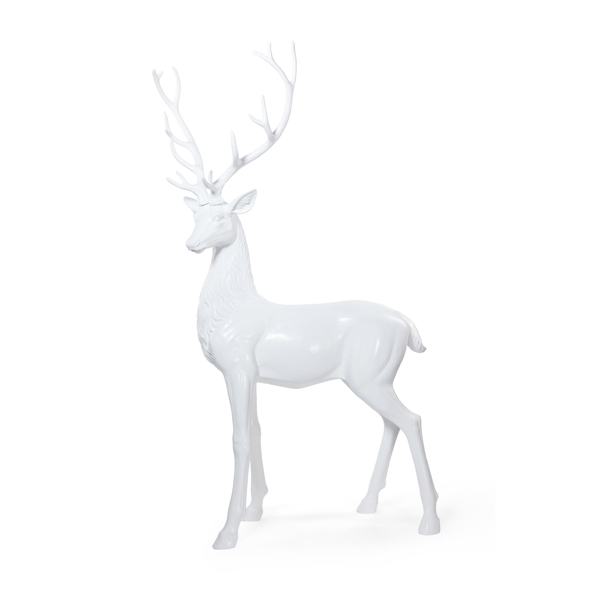 Nordic White Standing Deer