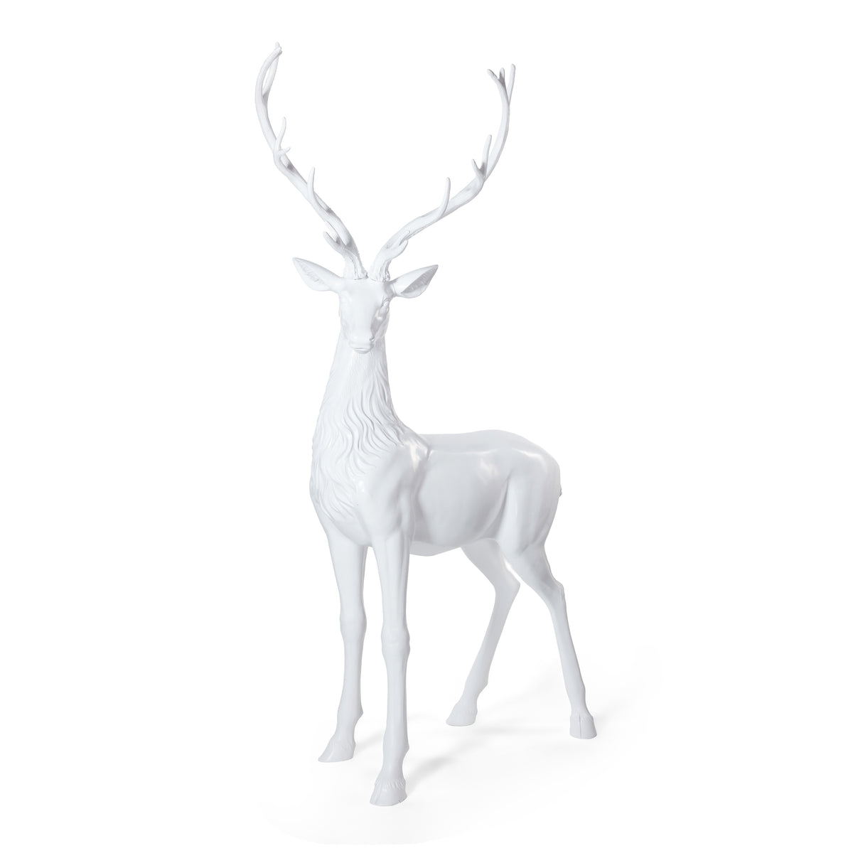 Nordic White Standing Deer