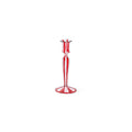 Red Stripes Glass Taper Holder
