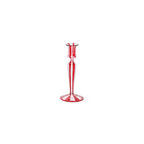 Red Stripes Glass Taper Holder