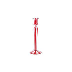 Red Stripes Glass Taper Holder
