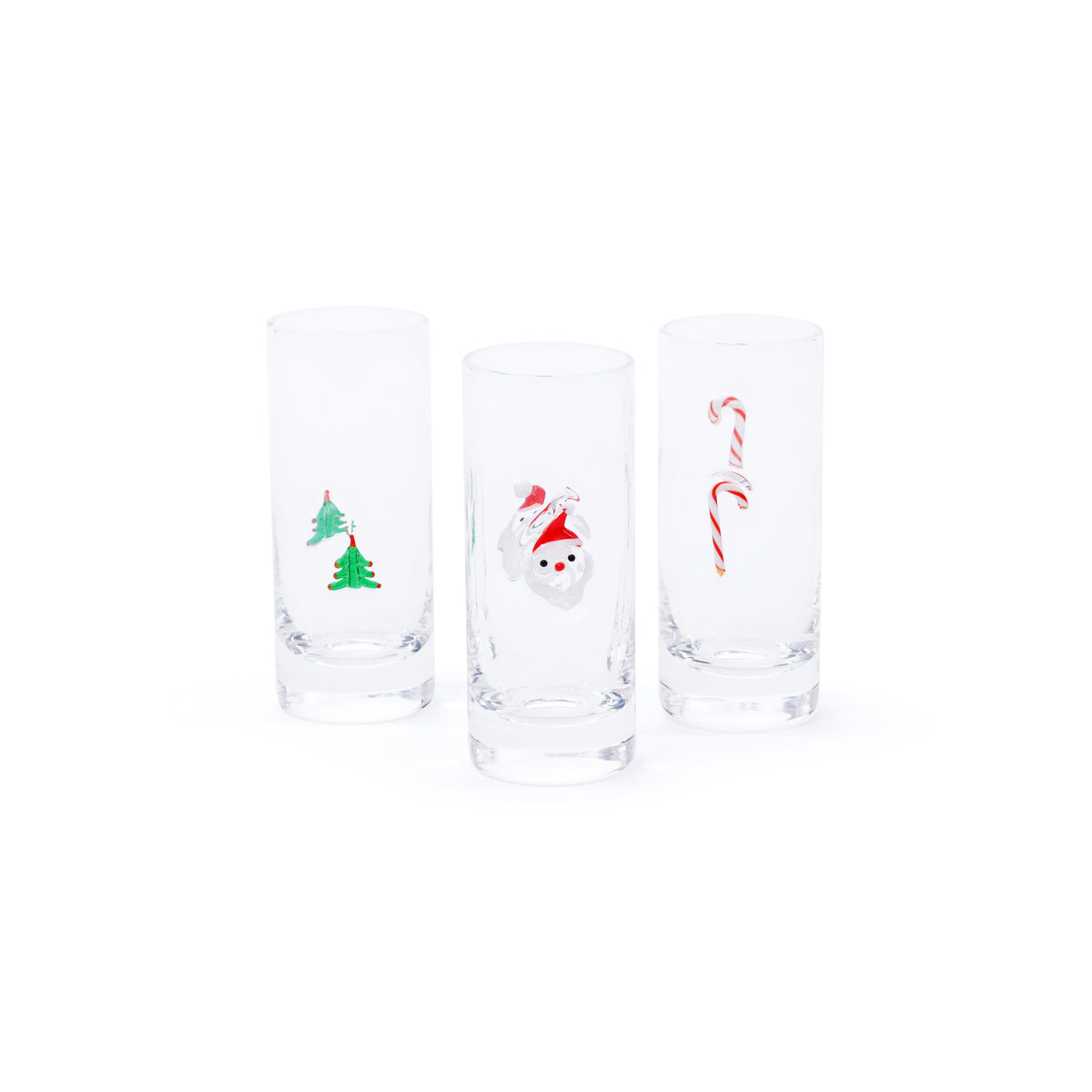 Holiday Celebration Shot Glass - 3 Assorted Designs