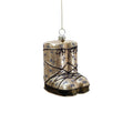 Golden Après-Ski Boots Glass Ornament