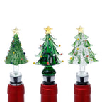 Glass Tree Bottle Stopper in Gift Box - 3 Assorted Designs