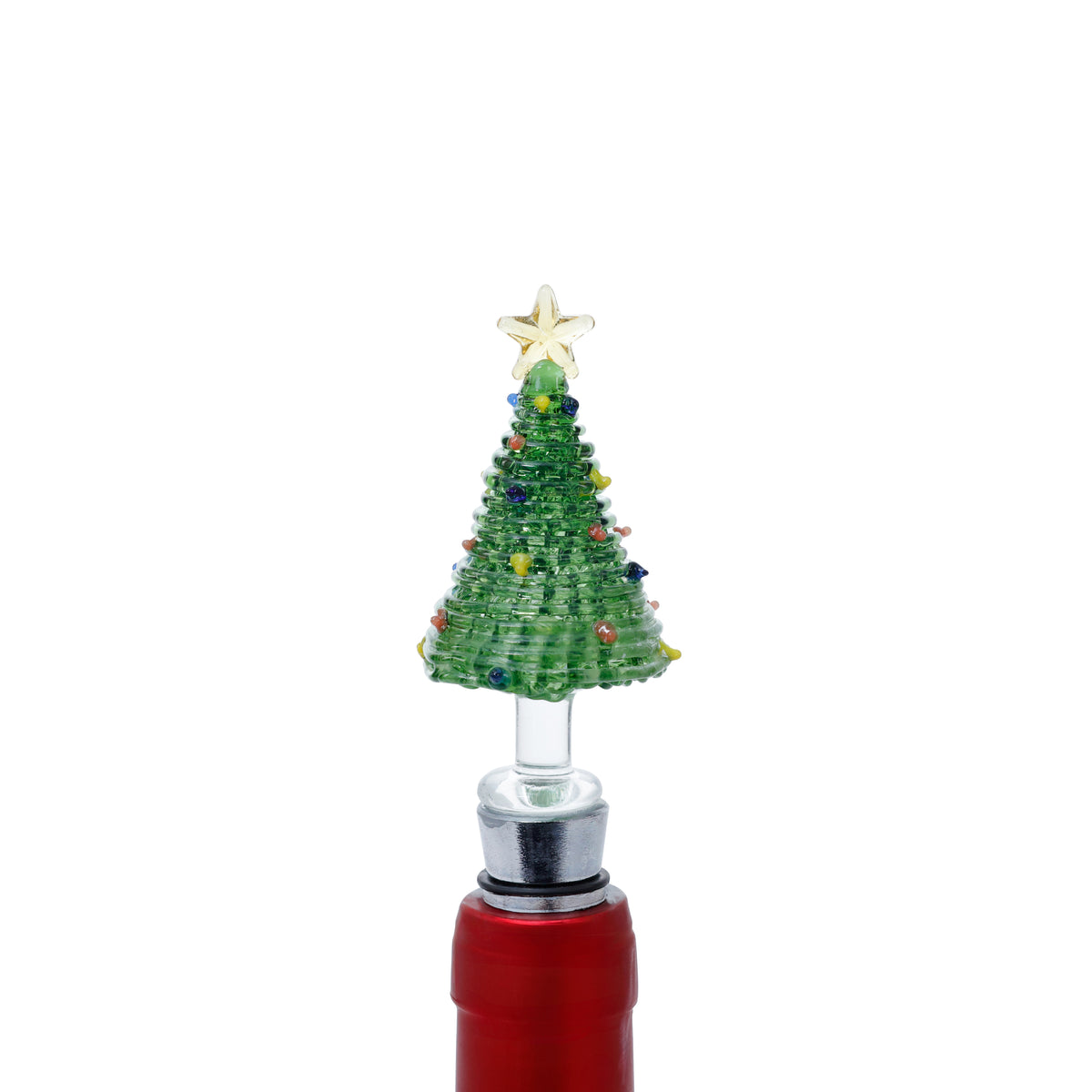Glass Tree Bottle Stopper in Gift Box - 3 Assorted Designs