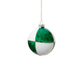 Gilded Emerald Glass Ball Ornament