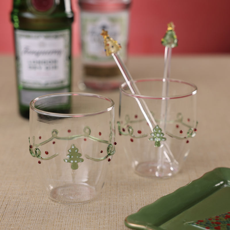 Holiday Spruce All-Purpose Glass Tumbler