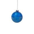 Azure Meridian Glass Ball Ornament