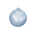 Glacier Fern Glass Ball Ornament