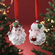 Vintage Santa Ornament - Set of 2 Assorted