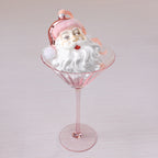 Nostalgic Santa Head Glass Ornament