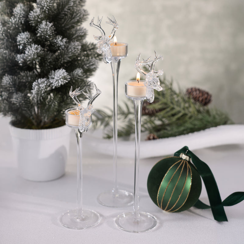 Stag Head Tealight Holder - 3 Assorted Sizes