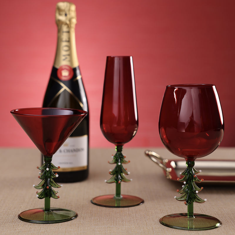 Treetop Cheers Glassware - Red - Wine Glass
