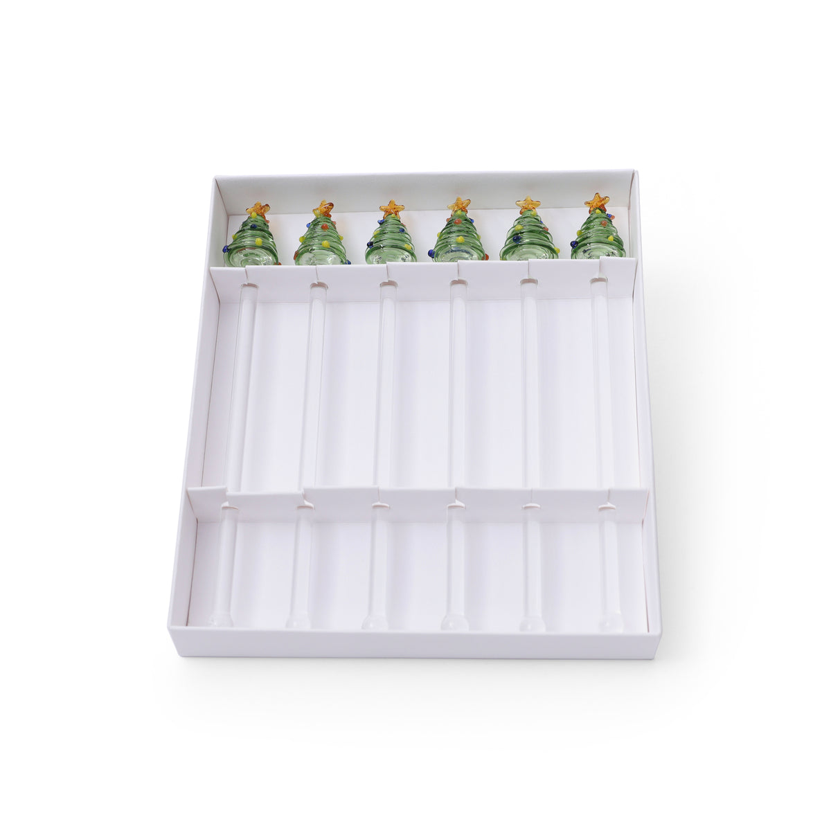 Tree Glass Stirrers - Set of 6