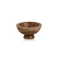 Alpina Wooden Footed Bowl - Natural - Bowls by Carlyle Avenue