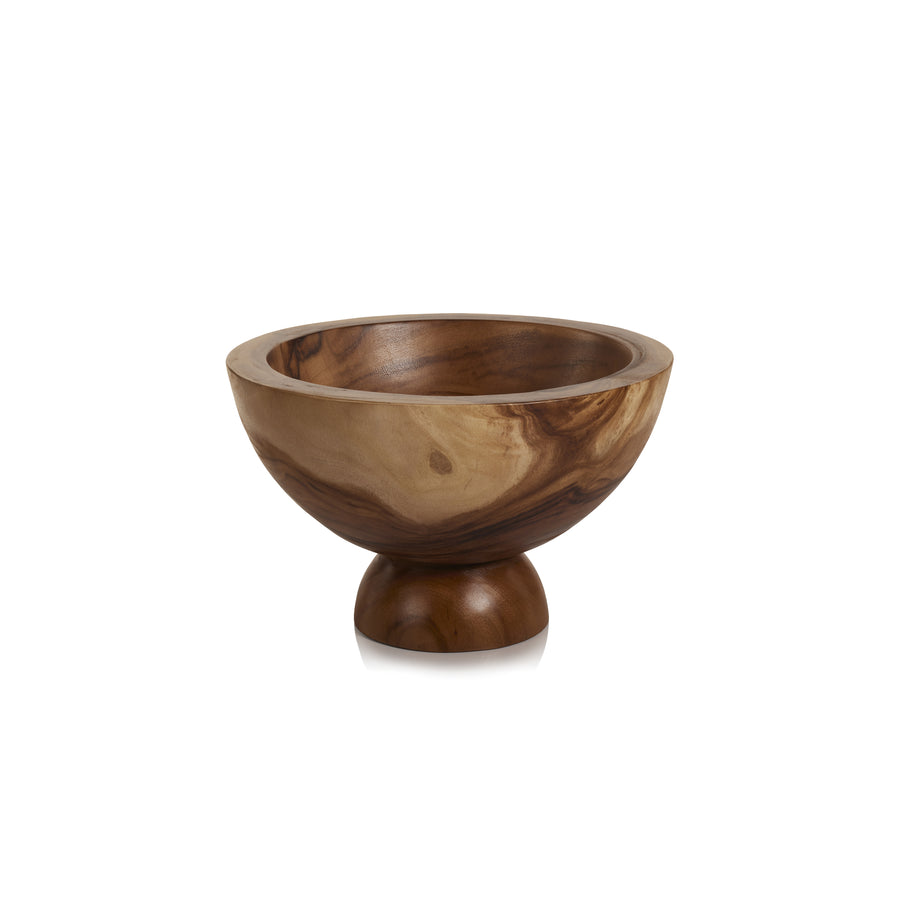 Alpina Wooden Footed Bowl - Natural