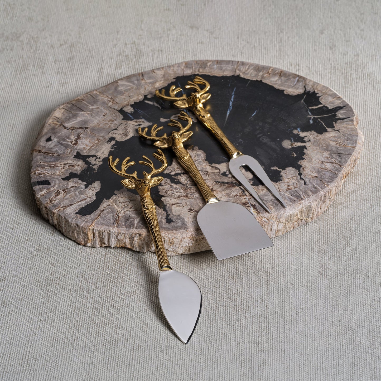 Petrified Wood Cheese Board - Organic Shape