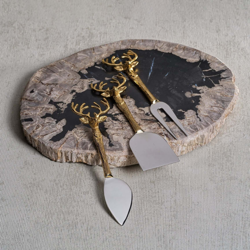 Petrified Wood Cheese Board - Organic Shape - Serveware by Carlyle Avenue